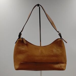 Wilsons Pelle Studio Italian Leather Handbag Satchel Caramel Camel color